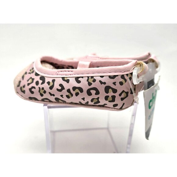 Baby Girls Pink Leopard Print Ballet Flat Shoes 0-3M NWT JJ3733 - Picture 5 of 7